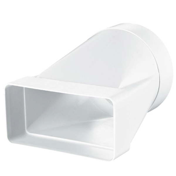 Conector de aeroduct Ventika KP60-3  Plastic / White photo 1