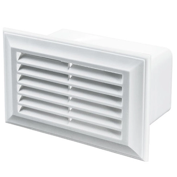 Conector de aeroduct Ventika EL 55  Plastic / White photo 1