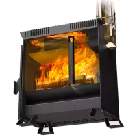 Sobă Teplodar ВЕРТИКАЛЬ МЕТАЛЛИКА Închis / 2000 W / 200 m³