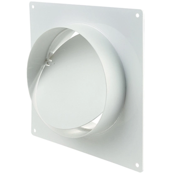 Conector de aeroduct Ventika KO125-KPZ  Plastic / White photo 1