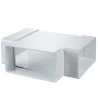 Conector de aeroduct Ventika KP55-6  Plastic / White