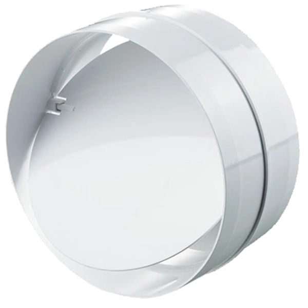 Conector de aeroduct Ventika KO150-22  Plastic / White photo 1