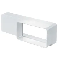 Conector de aeroduct Ventika KP55-60  Plastic / White