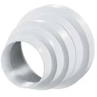 Conector de aeroduct Ventika RDUNI  Plastic / White
