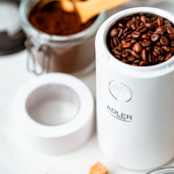 Râșniță de cafea Adler AD-4446WS Cuțit rotativ / 75 g / White photo 4