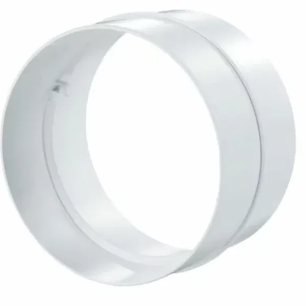 Conector de aeroduct Ventika KO125-2  Plastic / White photo 1