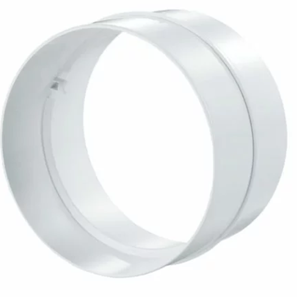Conector de aeroduct Ventika KO125-2  Plastic / White photo 1