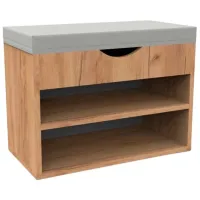 Dulap pentru încălțăminte ML-Mobila МЛ - 5 41.8 x 60.2 x 35.5 /Stejar Auriu /Stejar Auriu