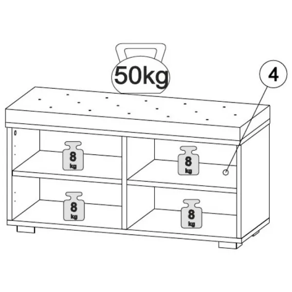 Dulap pentru încălțăminte ML-Mobila МЛ - 9 (900) 47 x 90 x 35.1 /Antracite /Anthracite photo 3 Dulap pentru încălțăminte ML-Mobila МЛ - 9 (900) 47 x 90 x 35.1 /Antracite /Anthracite photo 3