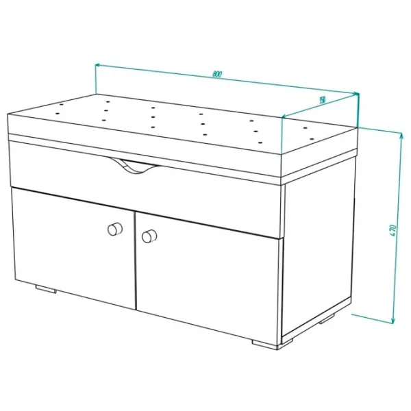 Dulap pentru încălțăminte ML-Mobila МЛ -10 (800) 47 x 80 x 35 /Antracite /Anthracite photo 2 Dulap pentru încălțăminte ML-Mobila МЛ -10 (800) 47 x 80 x 35 /Antracite /Anthracite photo 2