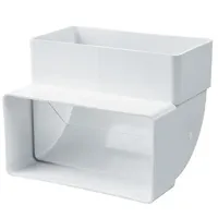 Conector de aeroduct Ventika KO55-5  Plastic / White