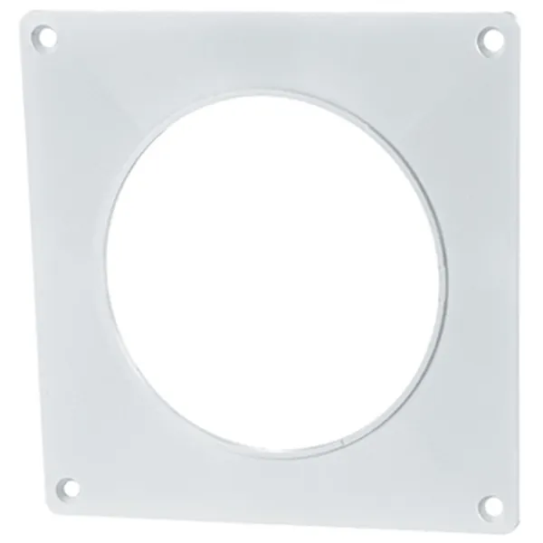 Conector de aeroduct Ventika KO150-K  Plastic / White photo 1