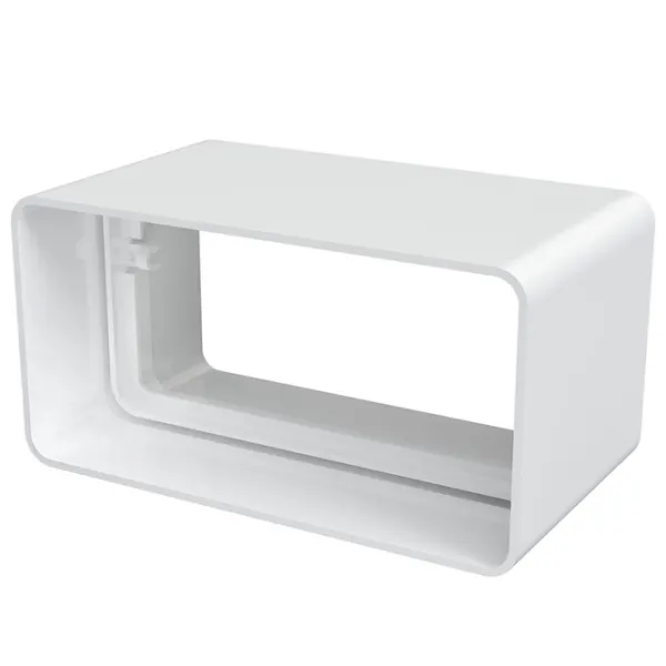 Conector de aeroduct ERA 612СКП  Plastic / White photo 1