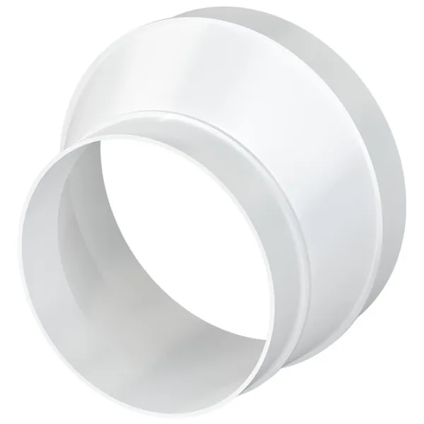 Conector de aeroduct ERA 1012,5РЭП  Plastic / White photo 1