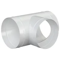 Соединитель воздуховода ЭРА 15ТМ  Металл / Белый