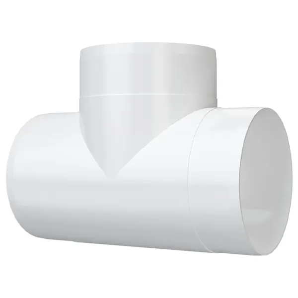Conector de aeroduct ERA 10ТП  Plastic / White photo 2 Conector de aeroduct ERA 10ТП  Plastic / White photo 2