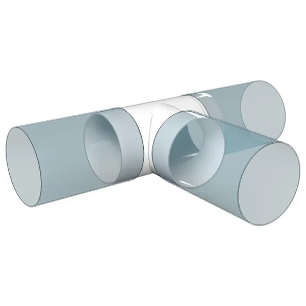 Conector de aeroduct ERA 10ТП  Plastic / White photo 3 Conector de aeroduct ERA 10ТП  Plastic / White photo 3