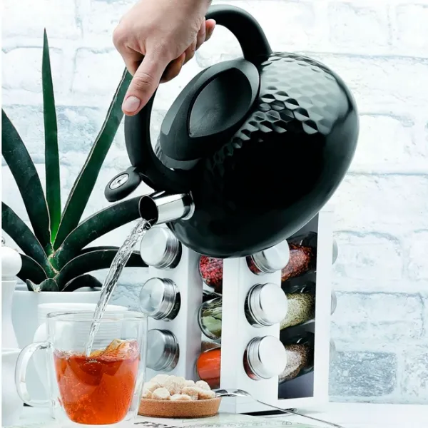 Ceainic Tadar Geometric 3l Oțel inoxidabil / Plastic / Black photo 6