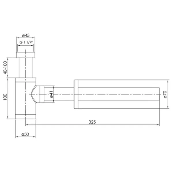 Сифон для раковины Imprese ZMK071901600 70 мм / Латунь photo 2