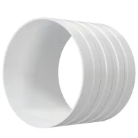 Соединитель воздуховода ЭРА 12,5SK  Пластик / Белый