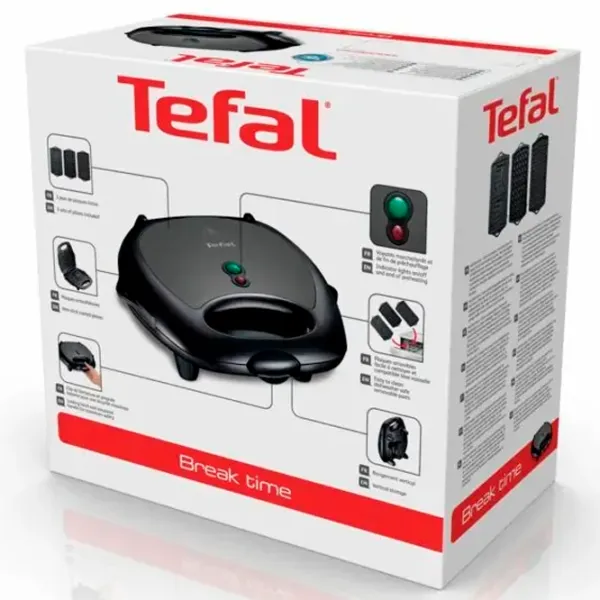 Сэндвичница Tefal SW614B01 700 Вт / Черный photo 5