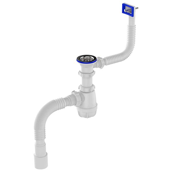 Sifon pentru lavoar Aquant B0165-25-MR 70 mm / Polipropilenă photo 1