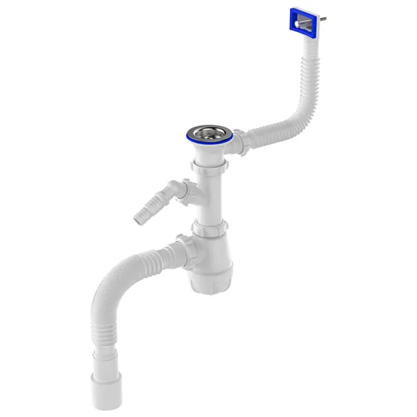 Сифон для раковины Aquant B0015-20-MR 50 мм / Полипропилен photo 1