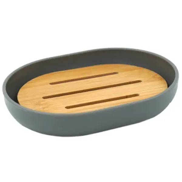 Săpunieră Tendance Kanta Bambus / Oval photo 1 Săpunieră Tendance Kanta Bambus / Oval photo 1