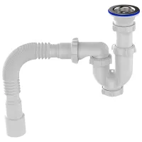 Сифон для раковины Aquant UB0115-30-MR 70 мм / Полипропилен