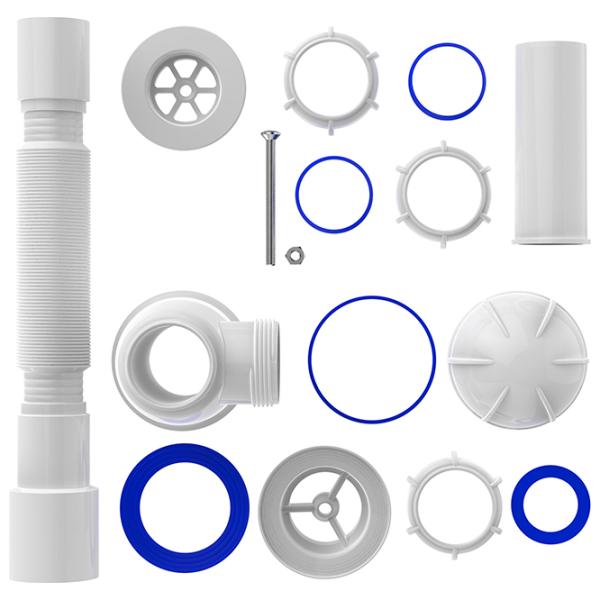 Sifon pentru lavoar Aquant PB0115-30-MR 70 mm / Inox photo 2