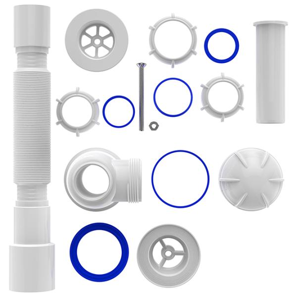 Sifon pentru lavoar Aquant PS0115-35-MR 70 mm / Inox photo 3