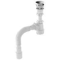 Сифон для раковины Aquant S4015-30-MR 64 мм / Полипропилен