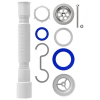 Sifon pentru lavoar Aquant F103-60-MR 70 mm / Inox photo 2