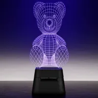 Boxă portabilă Fantasy Led Lights Bear / Black photo 2