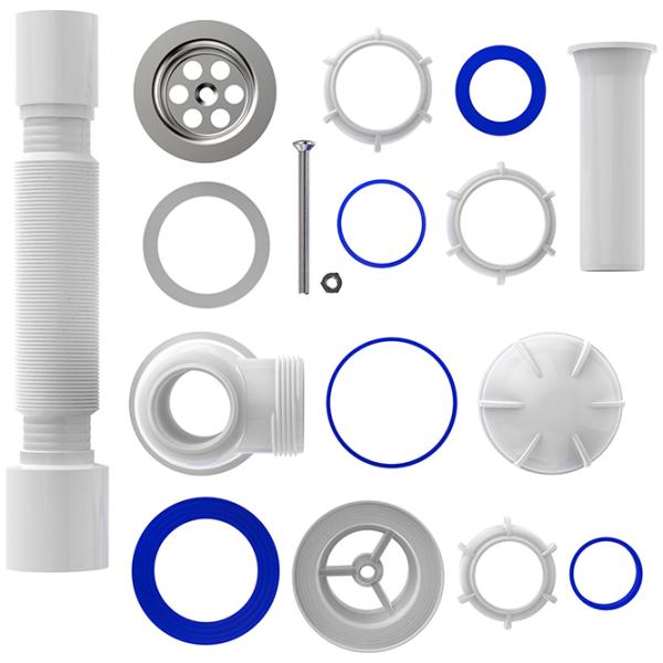 Sifon pentru lavoar Aquant S0110-35-MR 70 mm / Inox photo 2