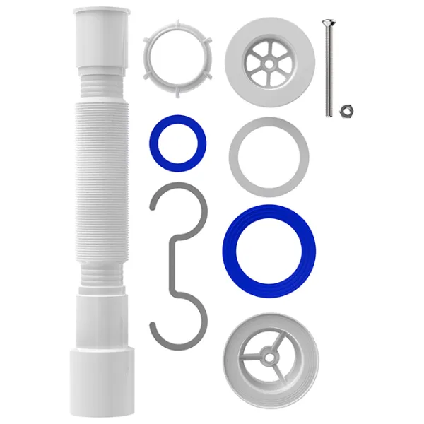 Sifon pentru lavoar Aquant PF103-60-MR 50 mm / Inox photo 2