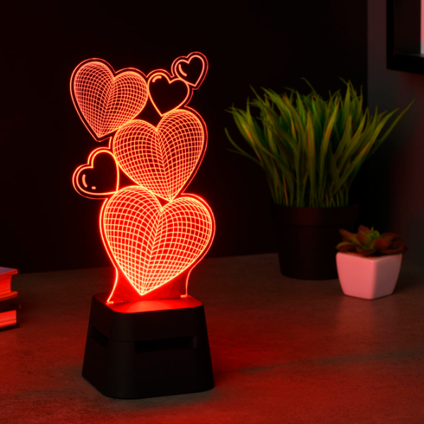 Boxă portabilă Fantasy Led Lights Hearts / Black photo 3 Boxă portabilă Fantasy Led Lights Hearts / Black photo 3