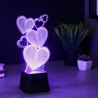 Boxă portabilă Fantasy Led Lights Hearts / Black photo 4