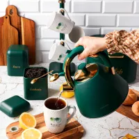 Ceainic Starke Pro Grava 2.5l Oțel / Plastic / Dark Green photo 6