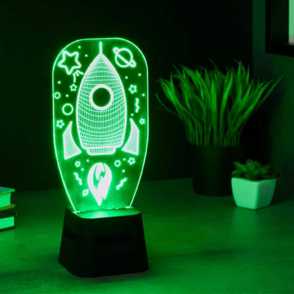 Boxă portabilă Fantasy Led Lights Rocket / Black photo 2