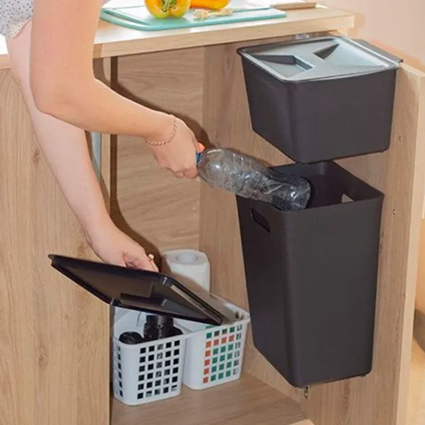 Coș de gunoi Idea М2477 12 l / Plastic / Black photo 5