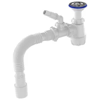 Сифон для раковины Aquant S0545-35-MR 70 мм / нерж. сталь 