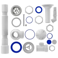 Sifon pentru lavoar Aquant S0545-35-MR 70 mm / Inox photo 2