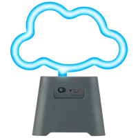 Boxă portabilă Fantasy Neon Beat Mini Cloud / Black