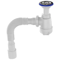 Сифон для раковины Aquant S0515-35-MR 70 мм / нерж. сталь 