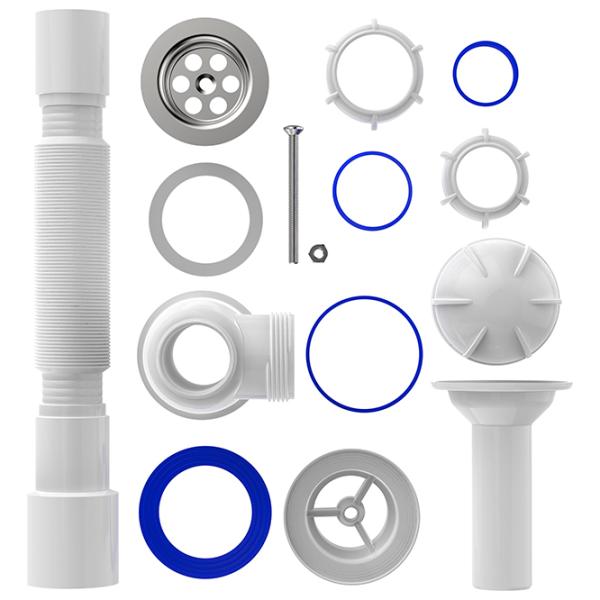 Sifon pentru lavoar Aquant S0515-35-MR 70 mm / Inox photo 3