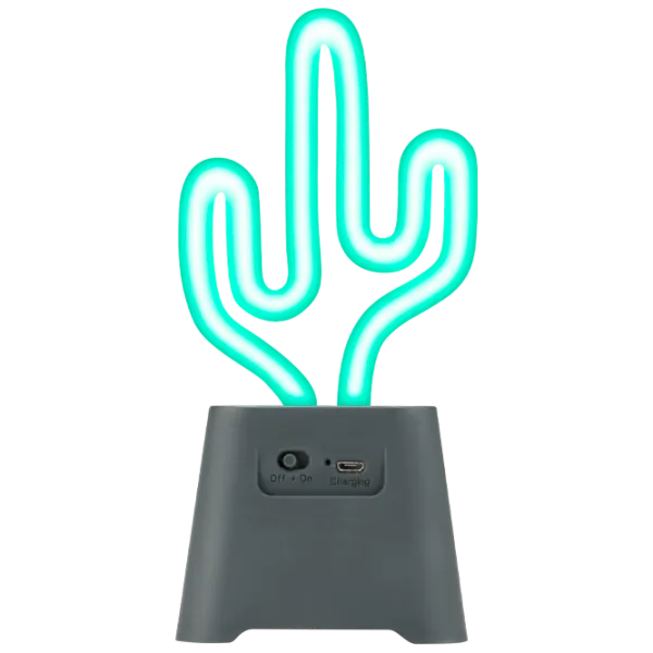 Boxă portabilă Fantasy Neon Beat Mini Cactus / Black photo 1 Boxă portabilă Fantasy Neon Beat Mini Cactus / Black photo 1