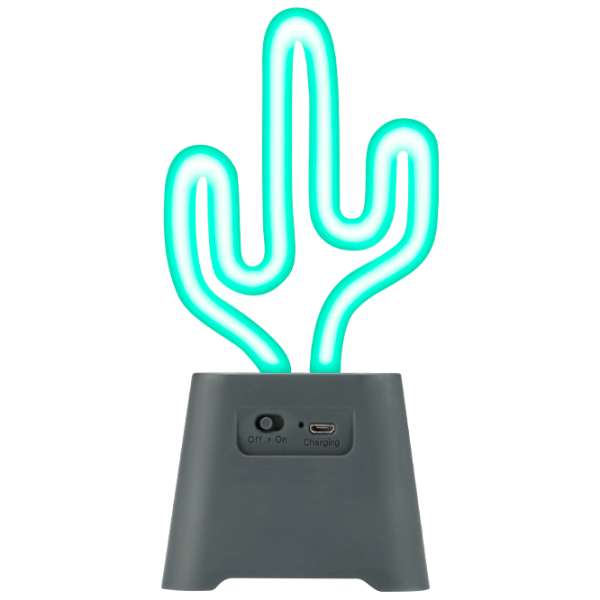 Boxă portabilă Fantasy Neon Beat Mini Cactus / Black photo 1 Boxă portabilă Fantasy Neon Beat Mini Cactus / Black photo 1