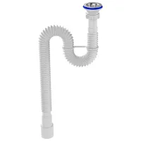 Сифон для раковины Aquant F213-55-MR 50 мм / нерж. сталь 