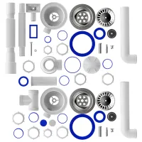 Sifon pentru lavoar Aquant D0148-12 113 mm / Inox photo 2